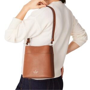 Kate Spade Leila Small Bucket Bag | Warm Gingerbread